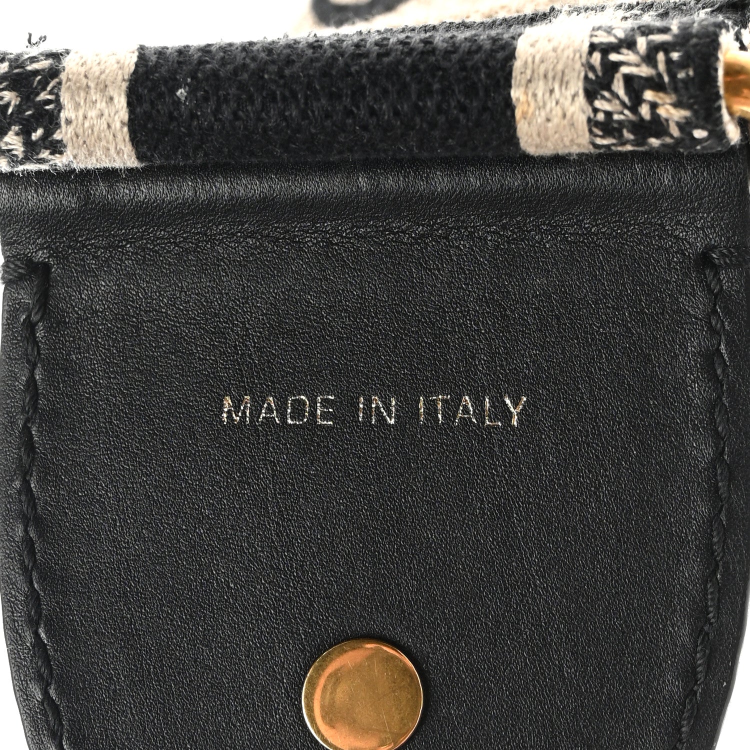 Christian Dior Canvas Embroidered Shoulder Strap Blue 3 of 6