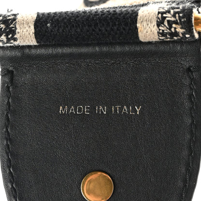 Christian Dior Canvas Embroidered Shoulder Strap Blue 3 of 6