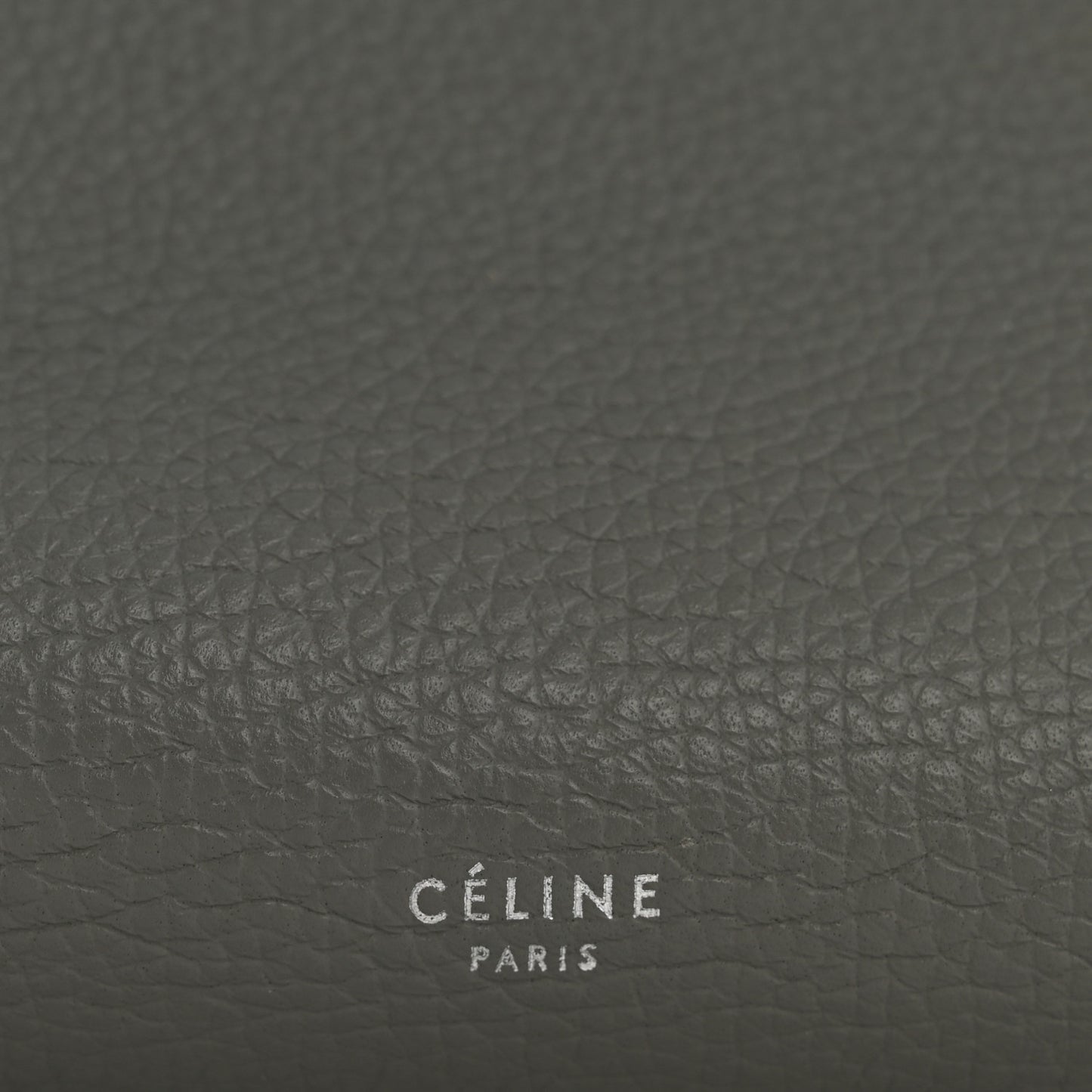Supple Grained Calfskin Medium Big Bag Grey