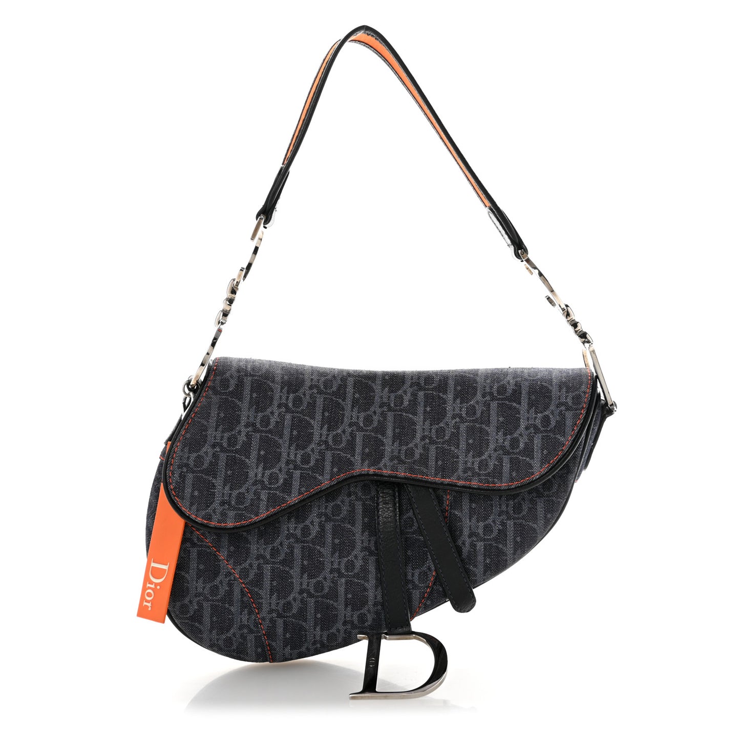Denim Monogram Flight Saddle Bag