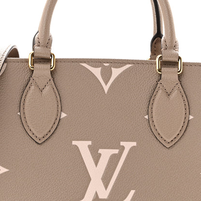 Louis Vuitton Empreinte Monogram Giant Onthego PM Tourterelle Creme 7 of 9