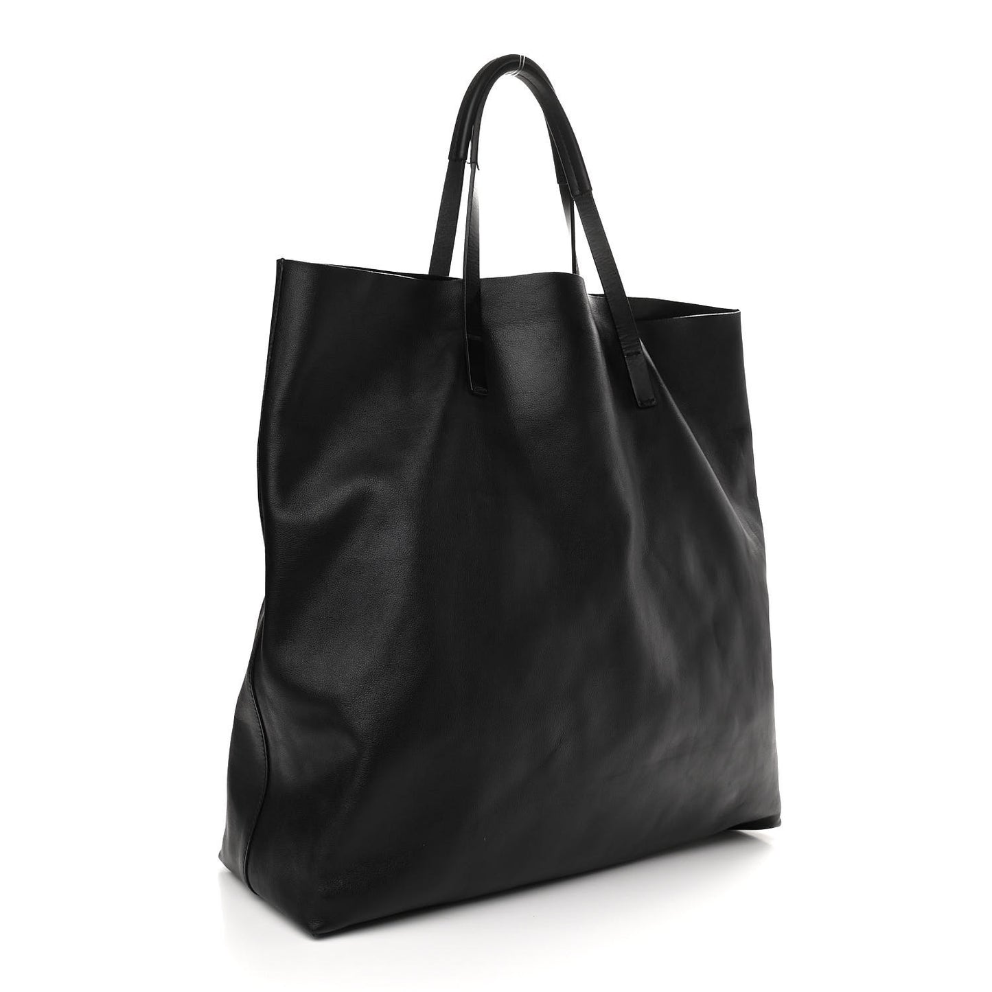 Calfskin Large Horsebit Tote Black