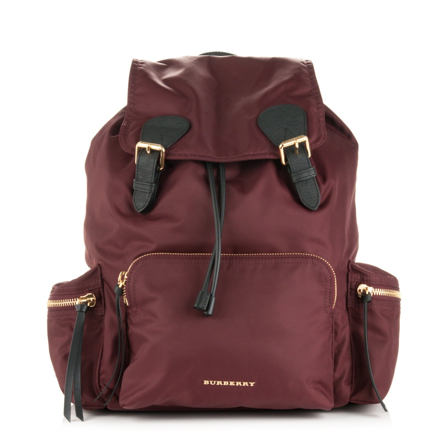 Nylon Large Rucksack Backpack Burgundy Red