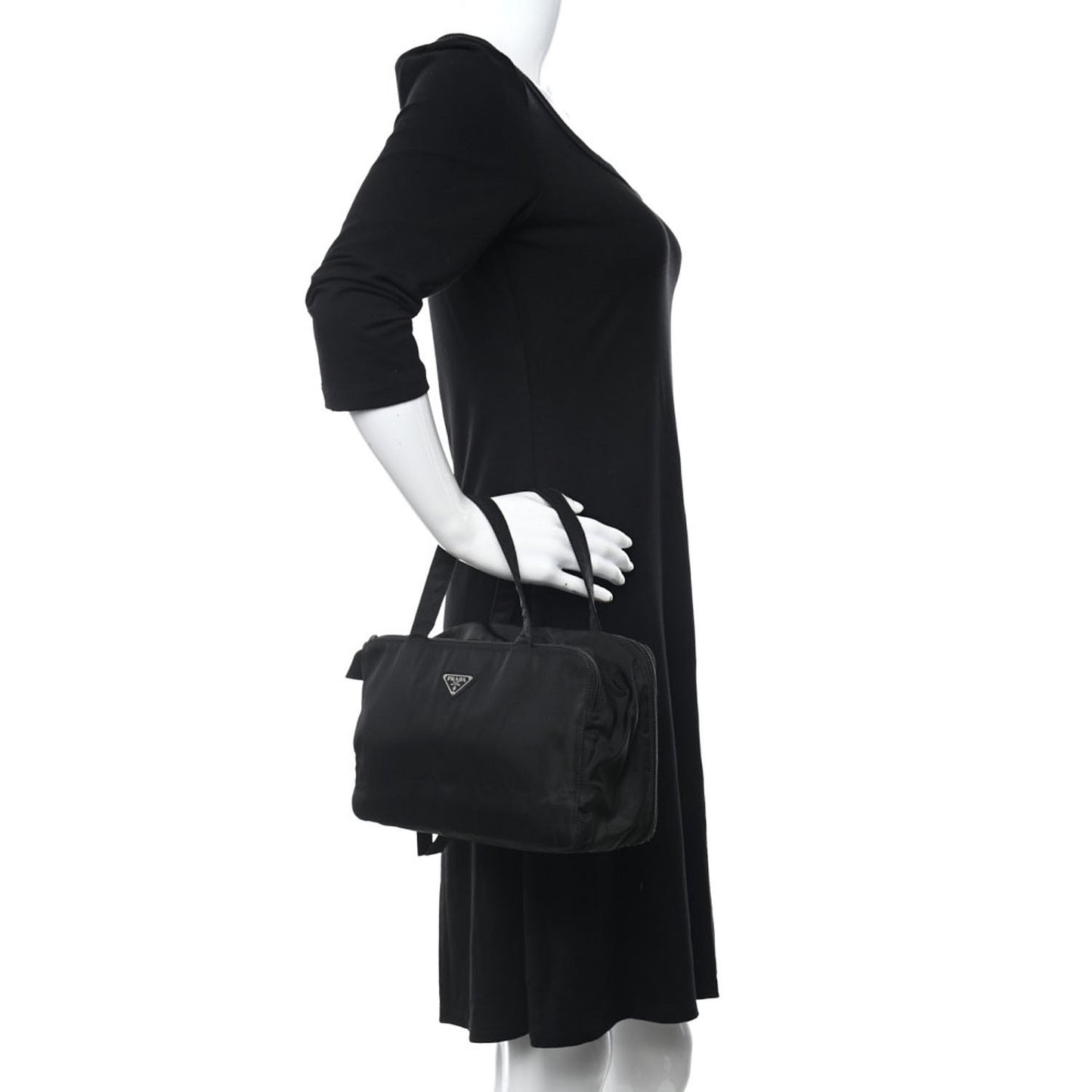 Tessuto Nylon Briefcase Black