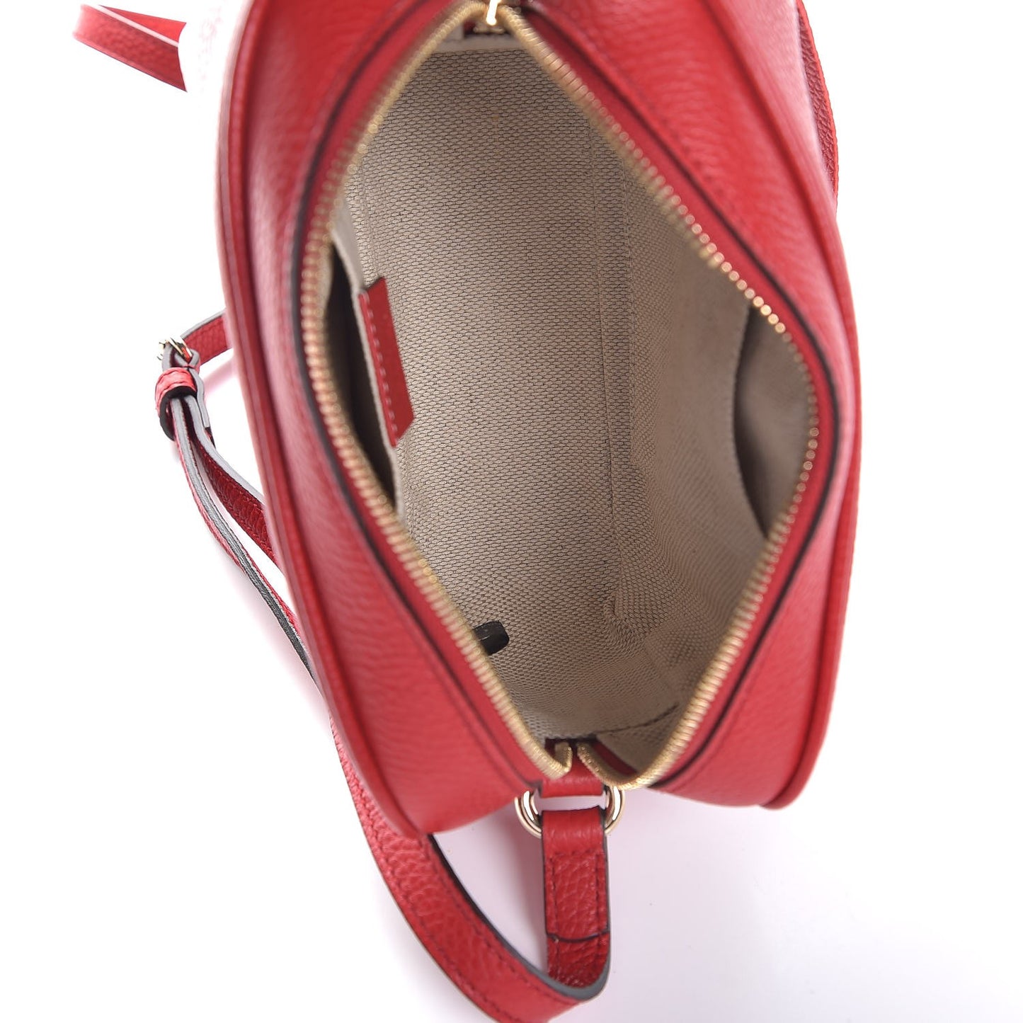 Pebbled Calfskin Small Soho Disco Bag Tabasco Red