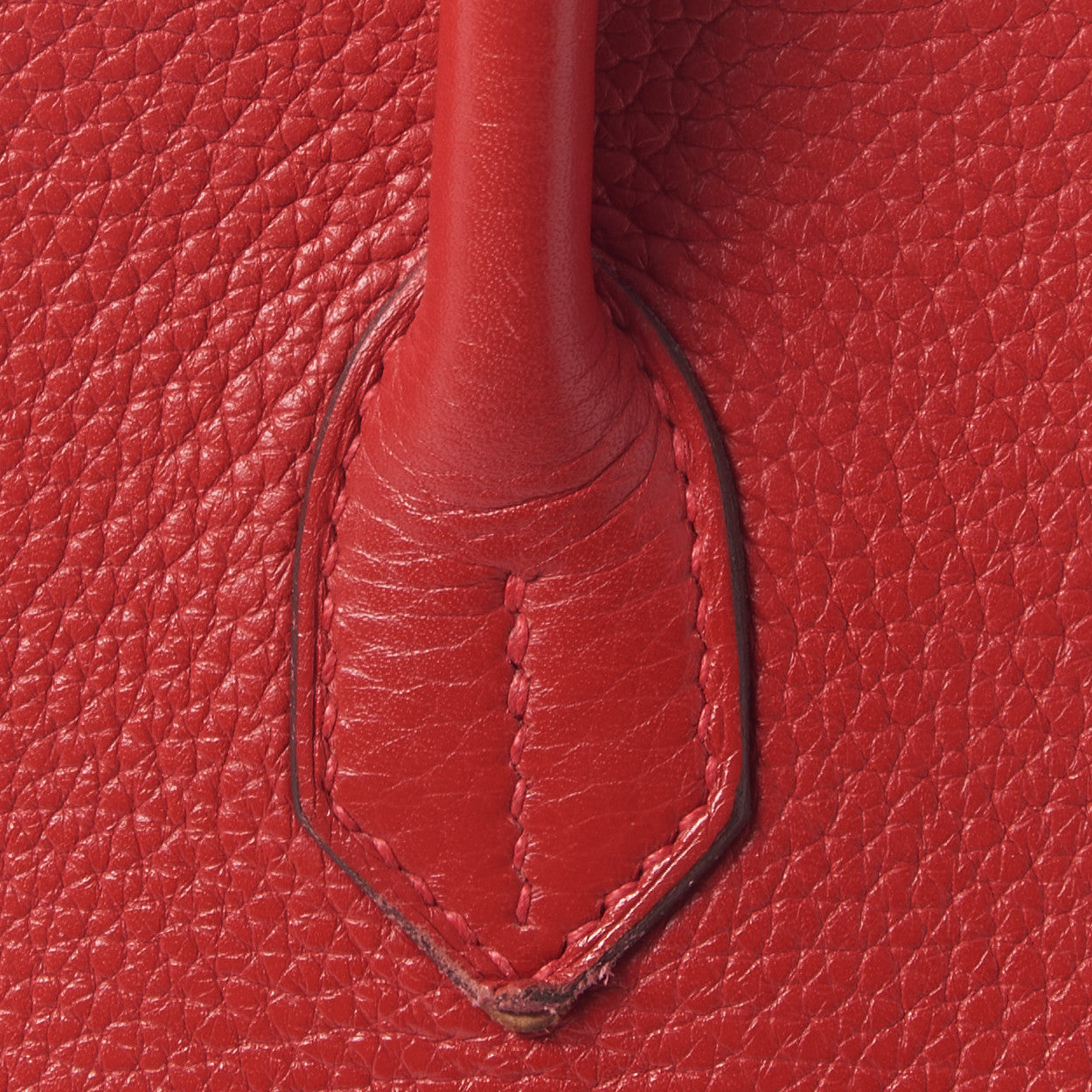 Taurillon Clemence Birkin 30 Rouge Casaque