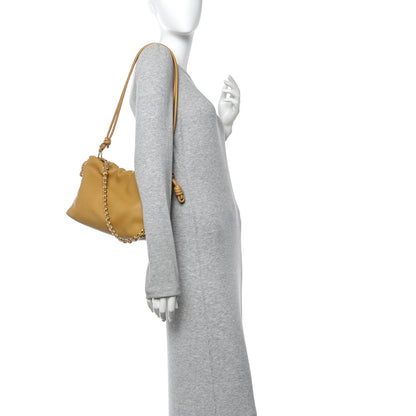 Loewe Mellow Nappa Donut Medium Chain Flamenco Knot Clutch Sahara 2 of 13