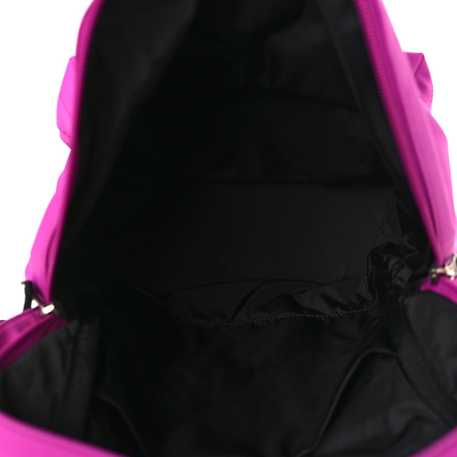 Balenciaga Sport Nylon Logo Embroidered S Wheel Backpack Fuchsia Black 5 of 7