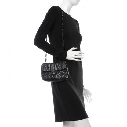 Chanel Lambskin Vertical Stitched Mini Flap Black 12 of 25
