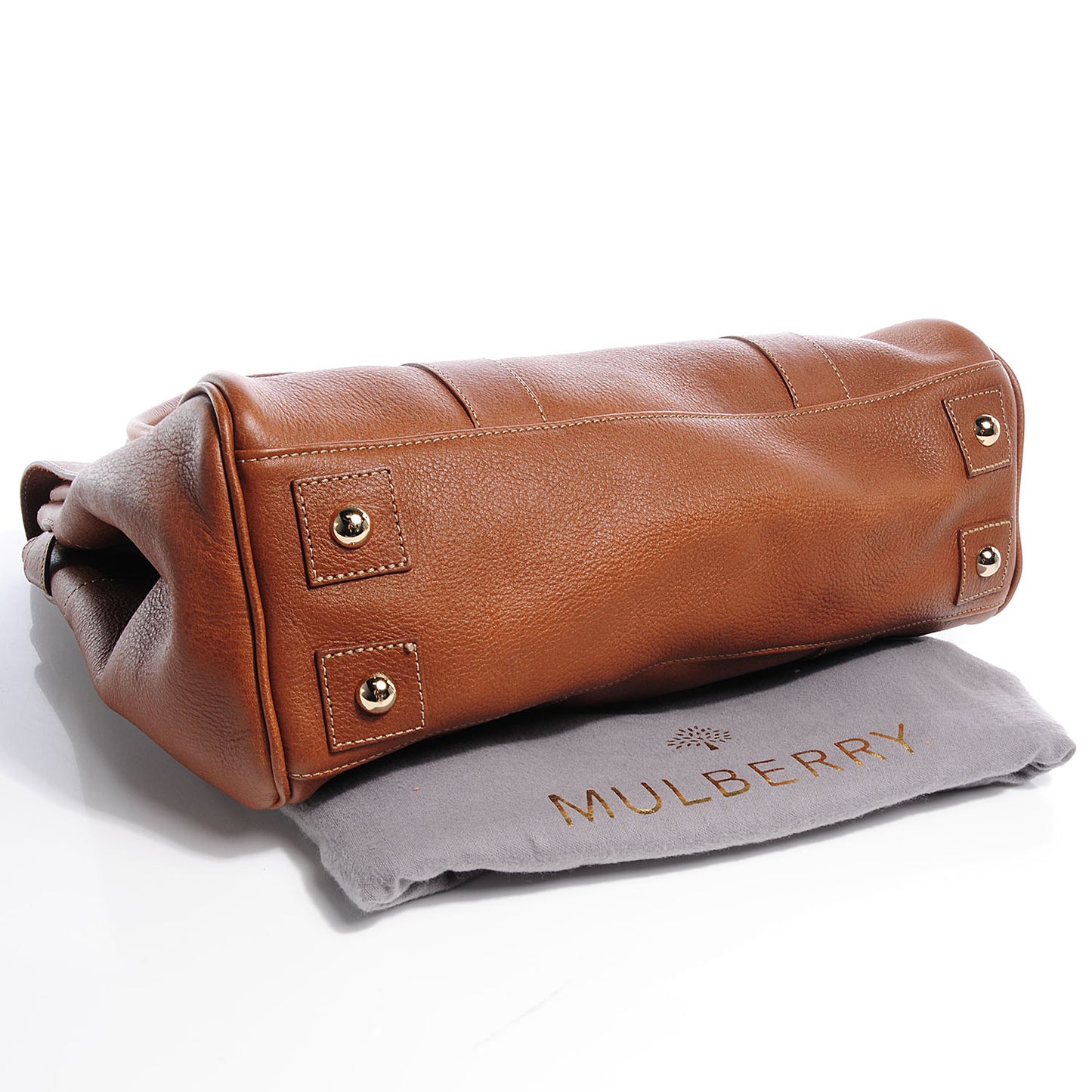 Grainy Leather Union Jack Bayswater Satchel Oak