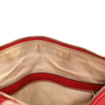 Gucci Pebbled Calfskin Medium Soho Boston Red 9 of 25