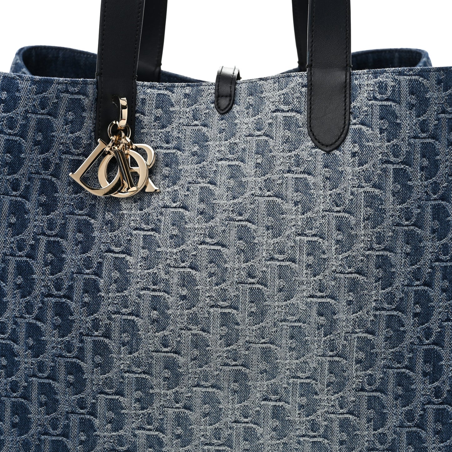 DIOR Denim Jacquard Oblique Large Toujours Blue