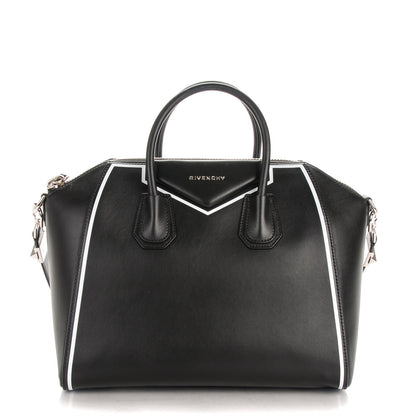 Givenchy Calfskin Medium Contrasted Frame Antigona Black 1 of 7