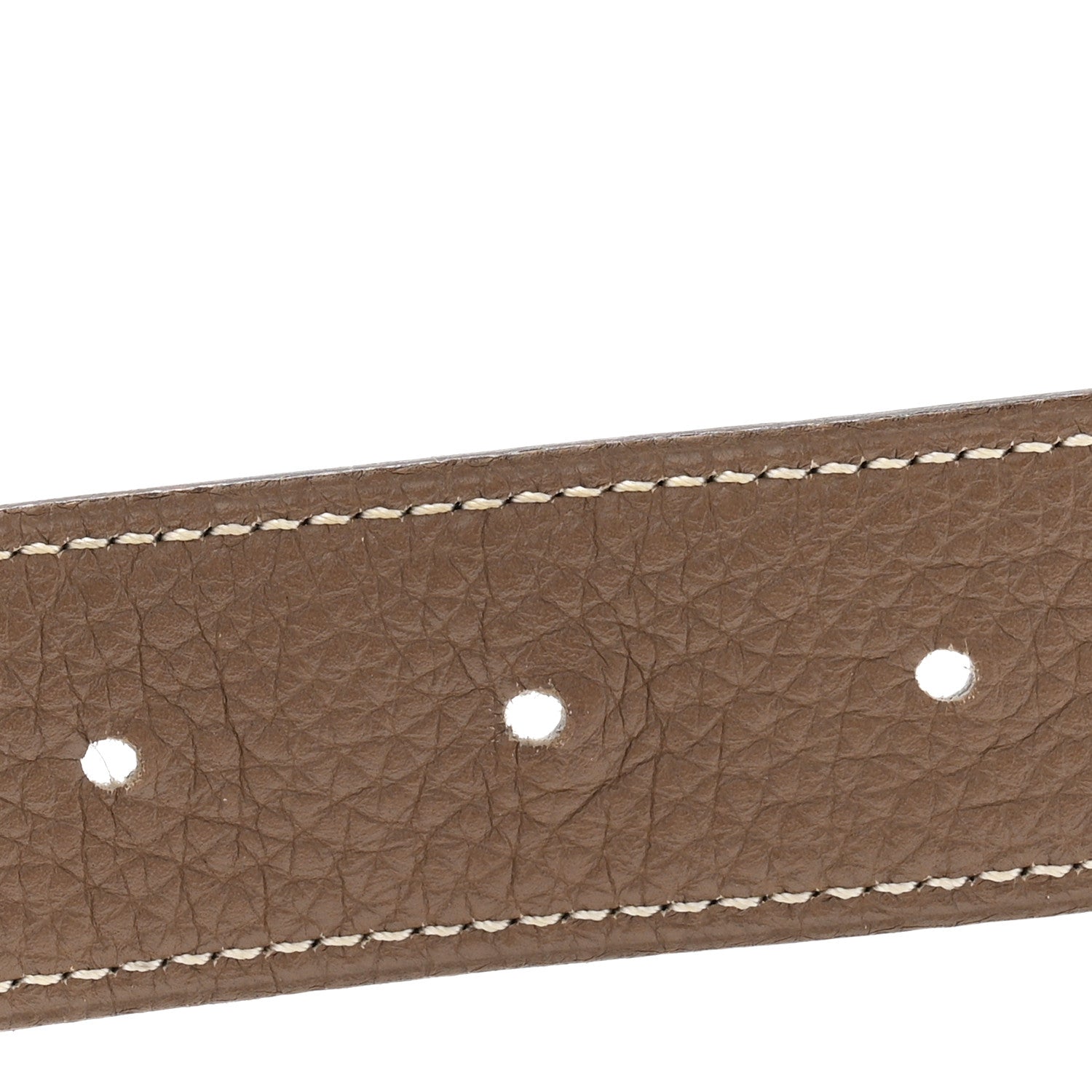 Hermes Box Togo 32mm H Belt 85 34 Black Etoupe 4 of 6