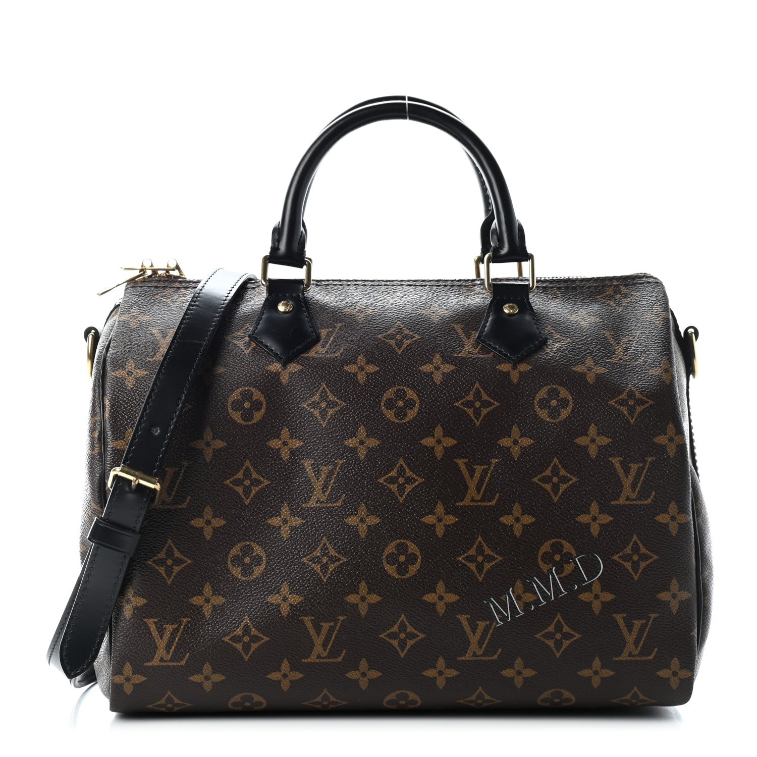 Louis Vuitton Monogram My World Tour Speedy Bandouliere 30 Black 1 of 11