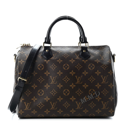 Louis Vuitton Monogram My World Tour Speedy Bandouliere 30 Black 1 of 11