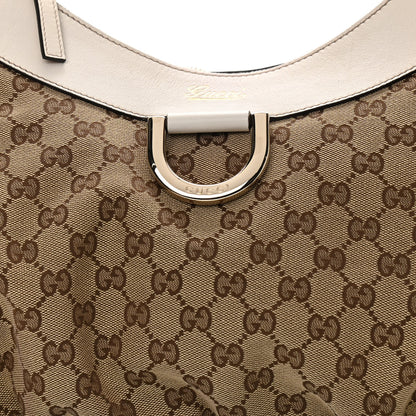 Gucci Monogram Large D Gold Hobo Off White 8 of 12