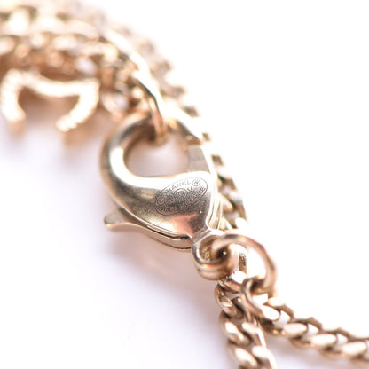 Chanel Baguette Crystal CC Necklace Light Gold 5 of 7