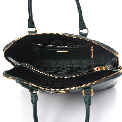 Prada Saffiano Lux Large Promenade Tote Biliardo 5 of 19