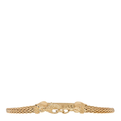 John Hardy 18K Yellow Gold Diamond Asli Classic Chain Link ID Bracelet 2 of 3