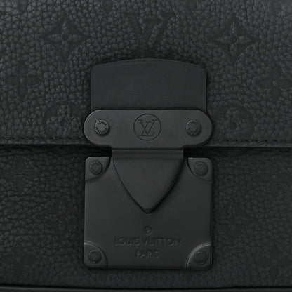 Louis Vuitton Taurillon Monogram S Lock Sling Bag Black 10 of 10