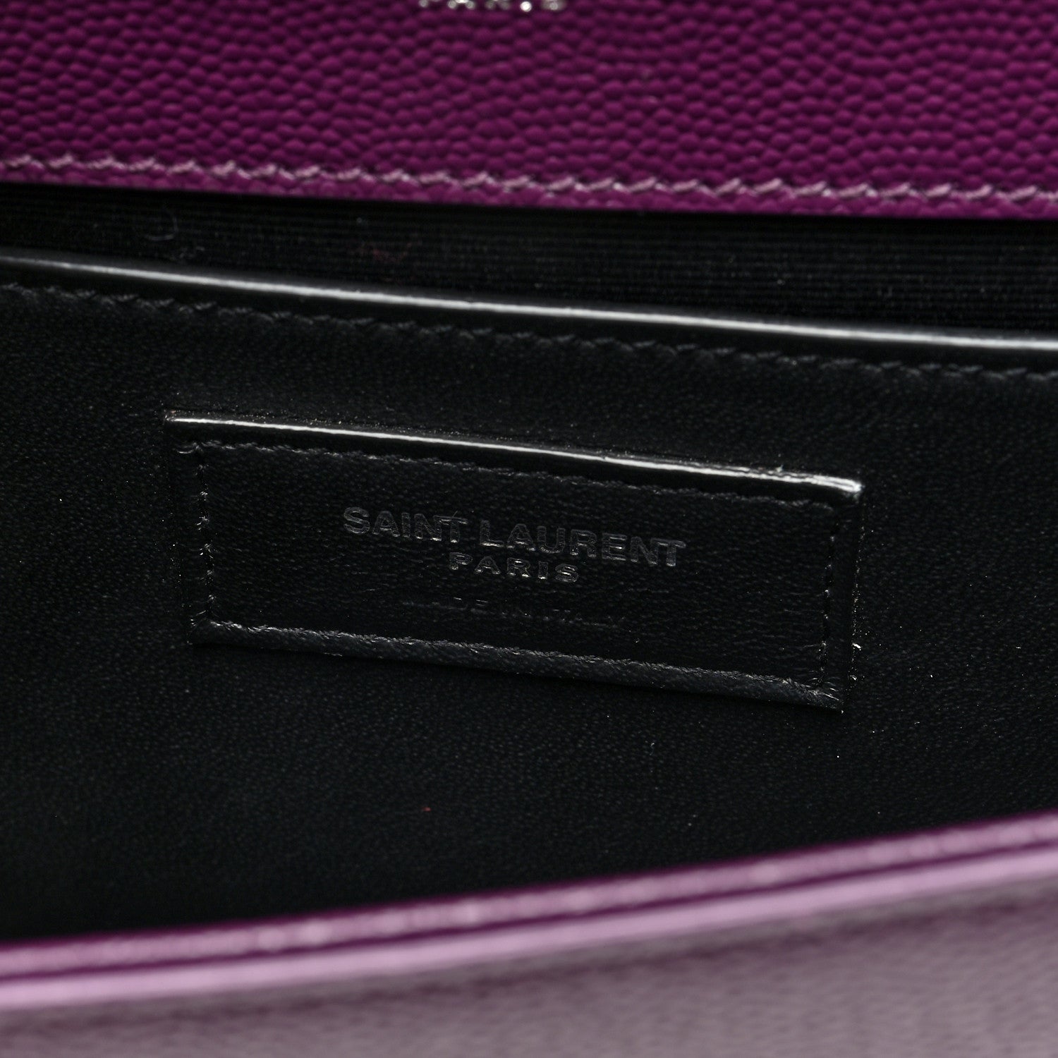 Saint Laurent Grain De Poudre Small Classic Monogram Kate Satchel Amaranto 6 of 8
