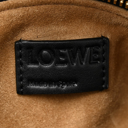 Loewe Calfskin Small Woven Puzzle Bag Black 6 of 10