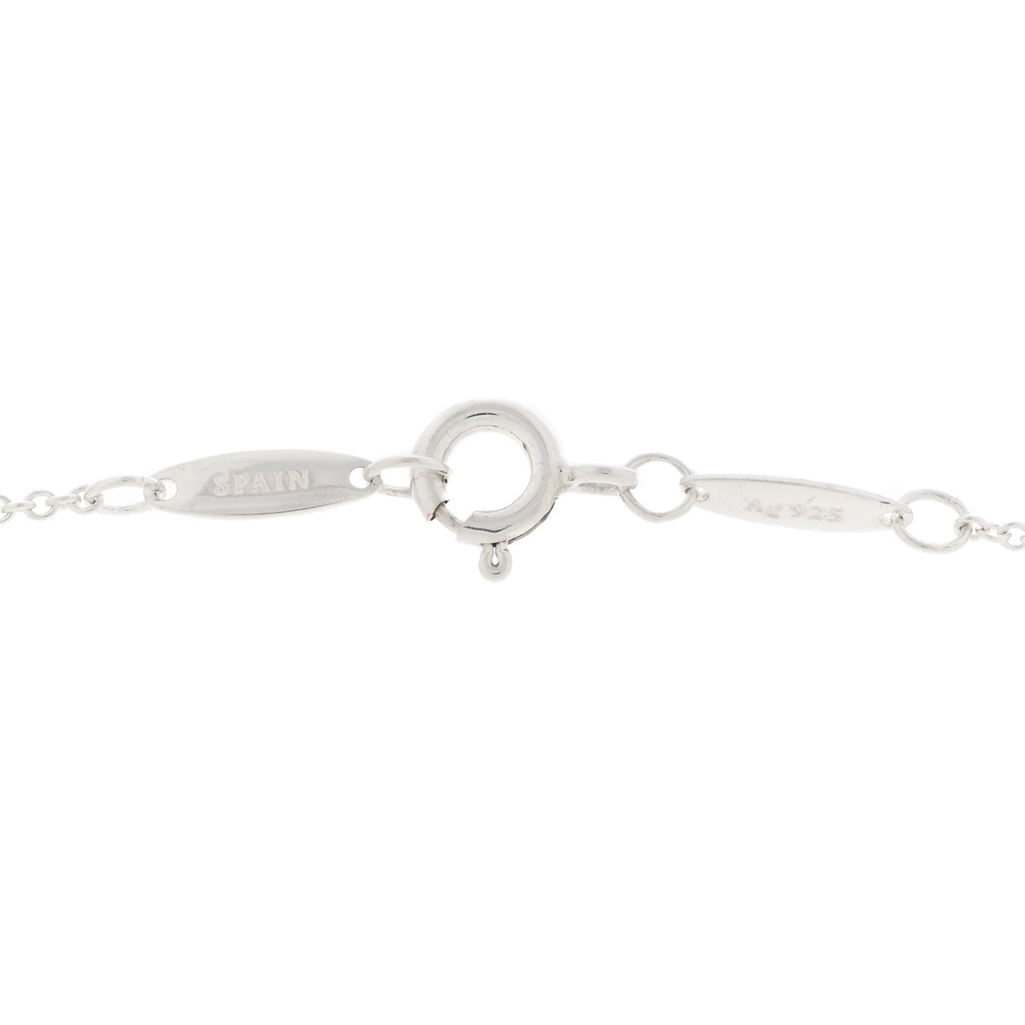Sterling Silver Diamond .05ct Elsa Peretti Diamonds by the Yard Pendant Necklace