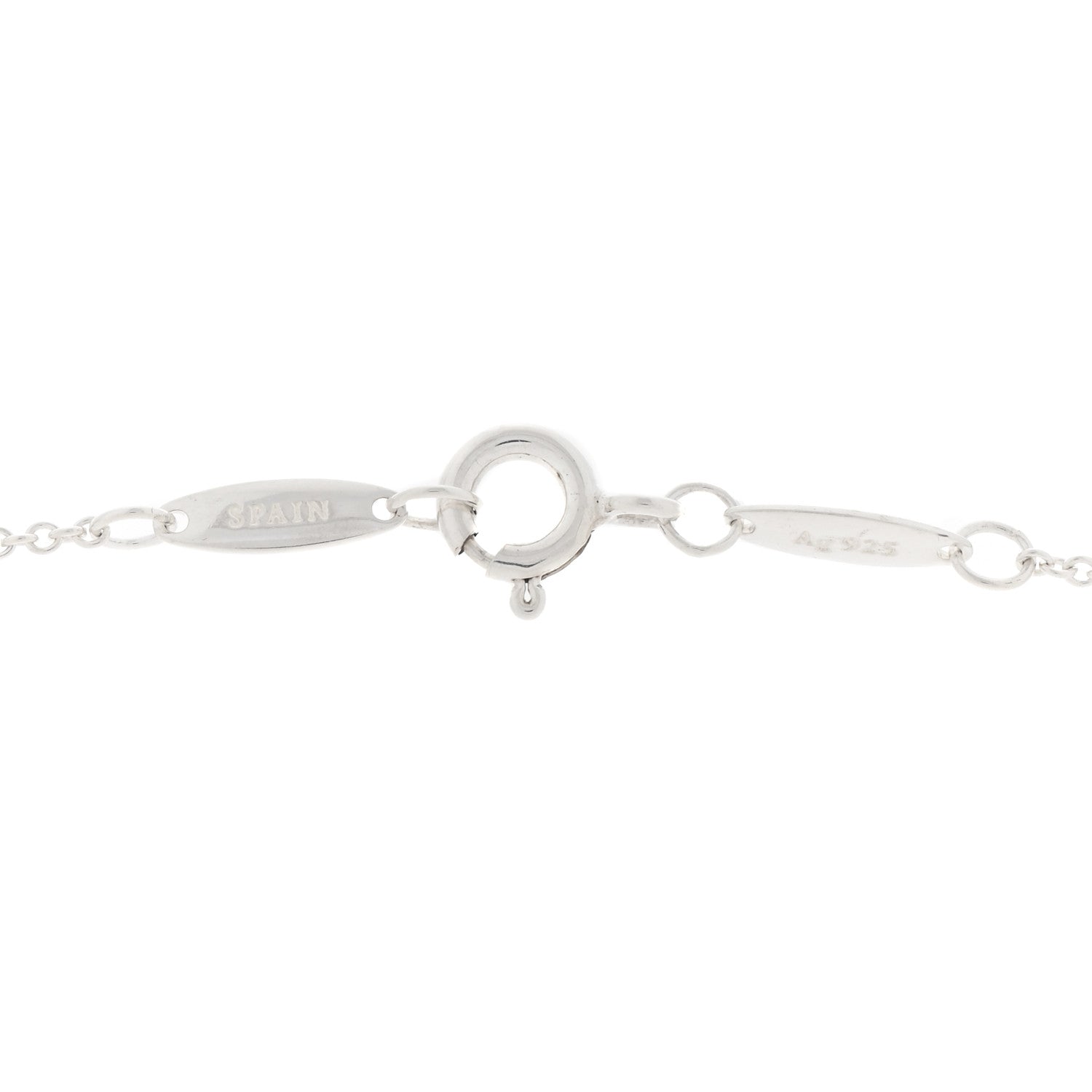 Tiffany Sterling Silver Diamond .05ct Elsa Peretti Diamonds by the Yard Pendant Necklace 3 of 4