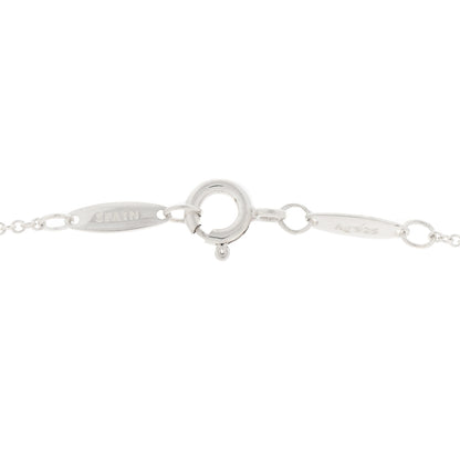 Tiffany Sterling Silver Diamond .05ct Elsa Peretti Diamonds by the Yard Pendant Necklace 3 of 4