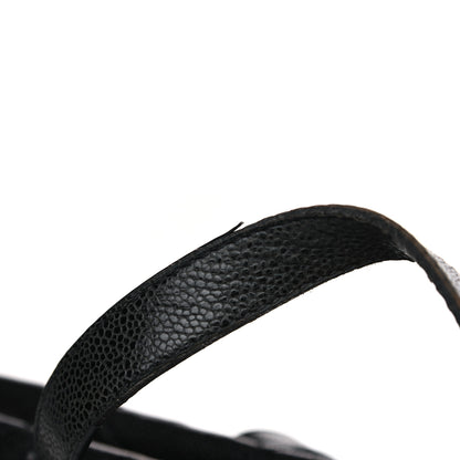 Chanel Crumpled Grained Calfskin Quilted CC Crave Tote Black 20 of 22
