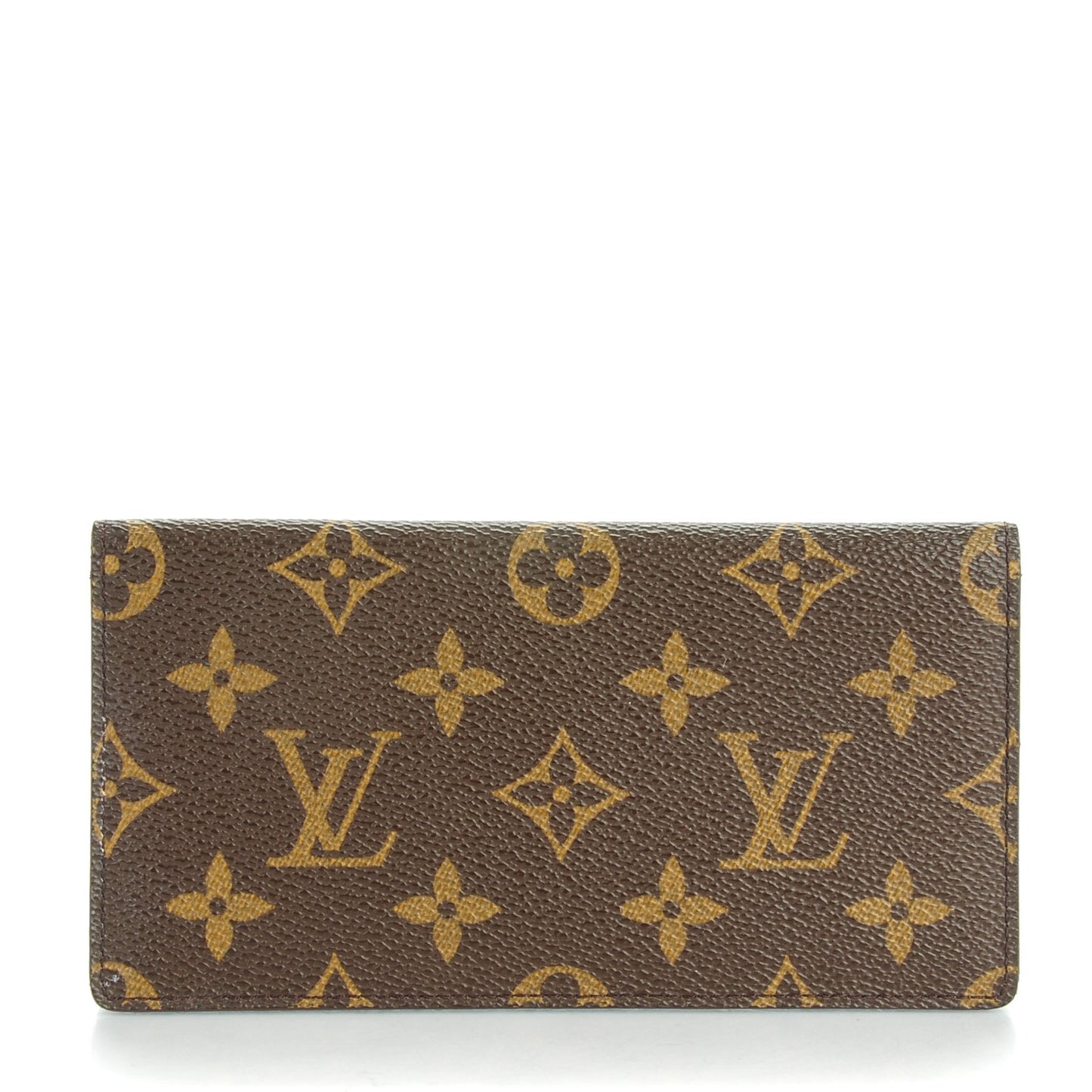 Monogram Simple Checkbook Holder Wallet Cover