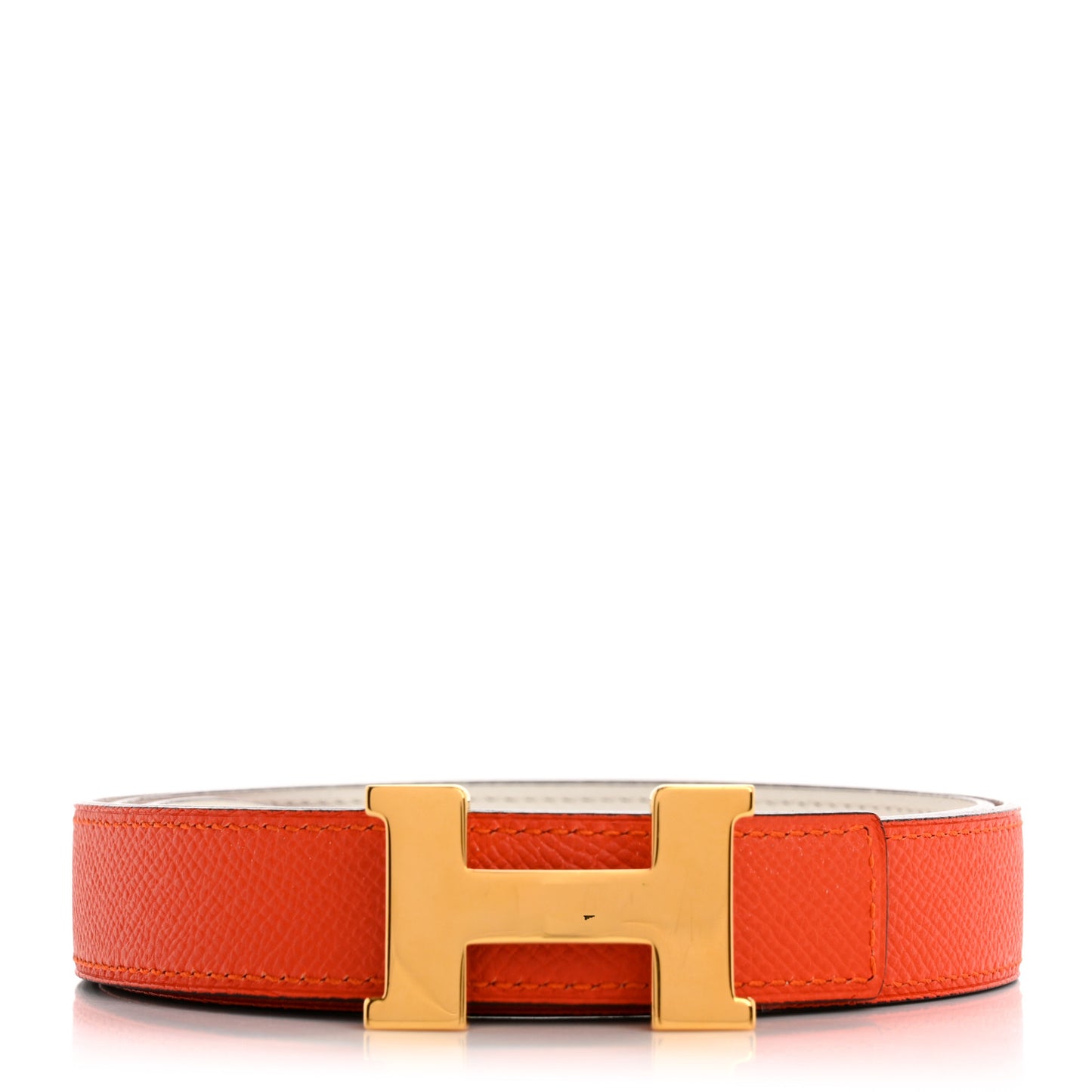 Swift Epsom 24mm Mini Constance H Belt 85 34 White Orange