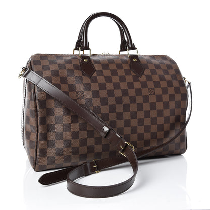 Louis Vuitton Damier Ebene Speedy Bandouliere 35 4 of 10