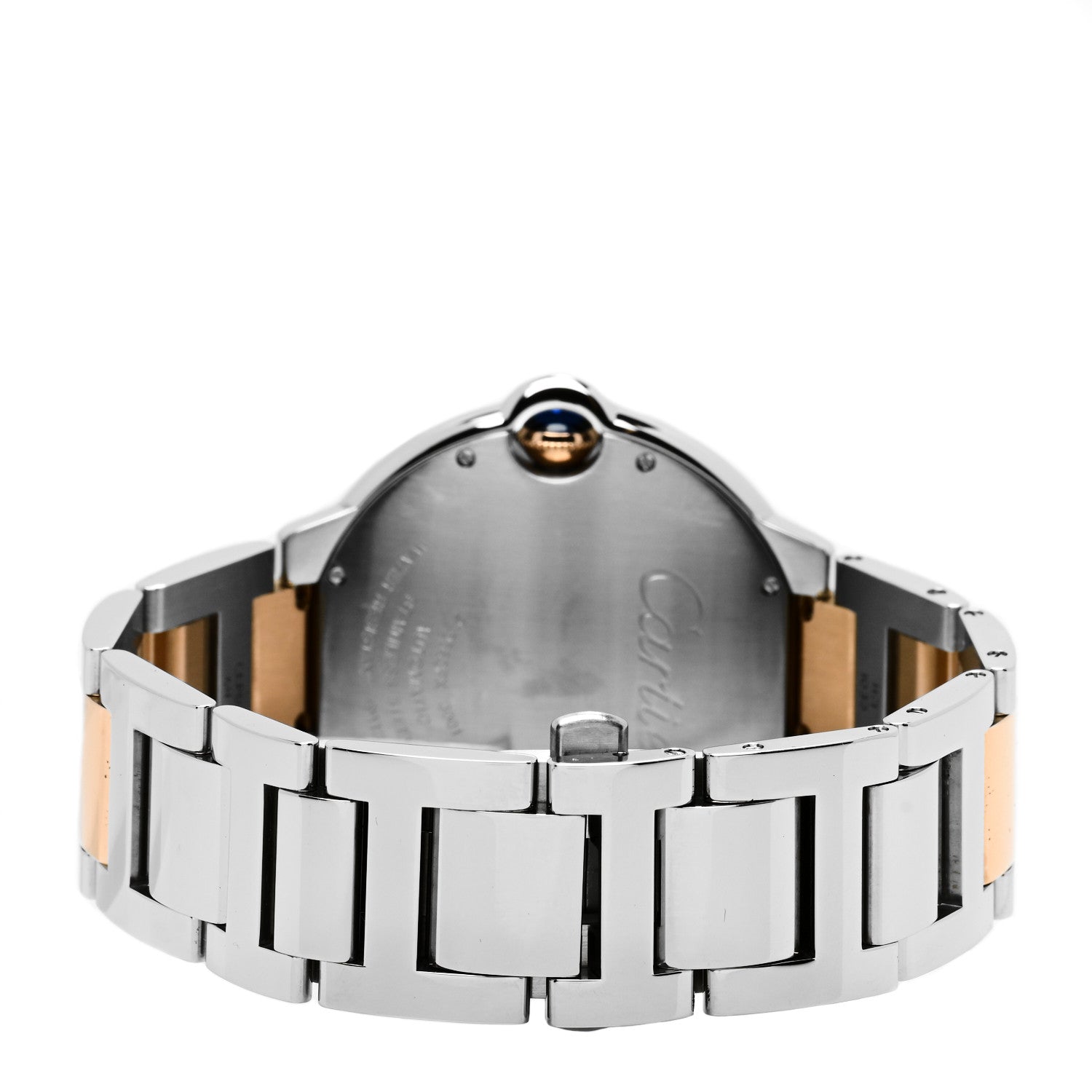 Cartier Stainless Steel 18K Pink Gold 42mm Ballon Bleu De Cartier Automatic Watch Brown 3 of 5