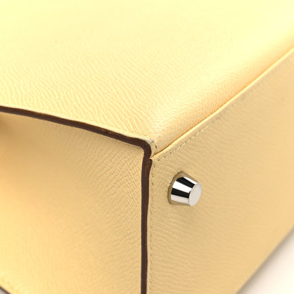 Hermes Epsom Kelly Sellier 25 Jaune Poussin 10 of 14