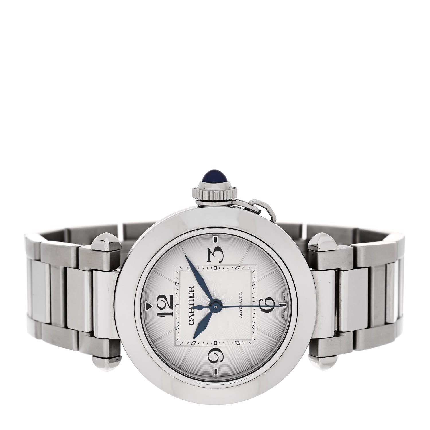 Cartier Stainless Steel 35mm Pasha C Automatic Watch Silver 2 of 5