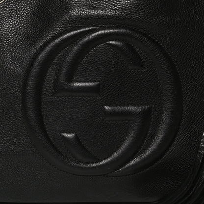 Gucci Pebbled Calfskin Medium Soho Chain Shoulder Bag Black 8 of 14