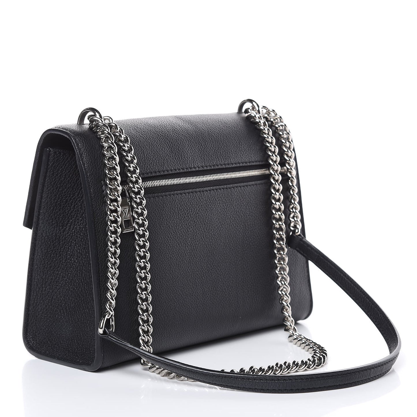 Soft Calfskin My Lockme Chain Bag BB Black