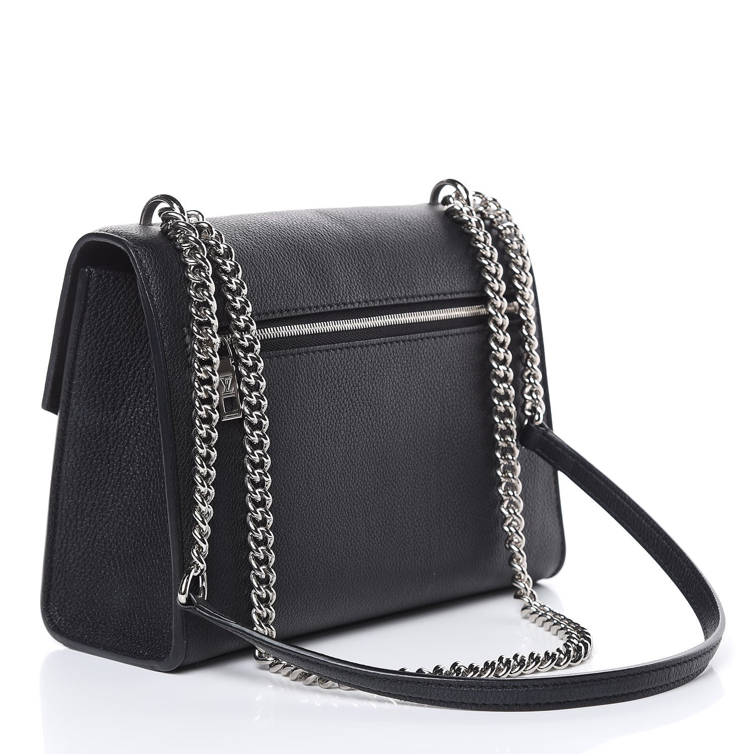 Louis Vuitton Soft Calfskin My Lockme Chain Bag BB Black 3 of 9