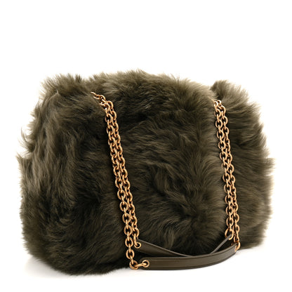 Saint Laurent Shearling Fur Medium Jamie 4.3 Olive Ranch Olive Ranch 3 of 10
