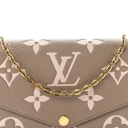 Louis Vuitton Empreinte Monogram Giant Felicie Pochette Tourterelle Creme 8 of 11