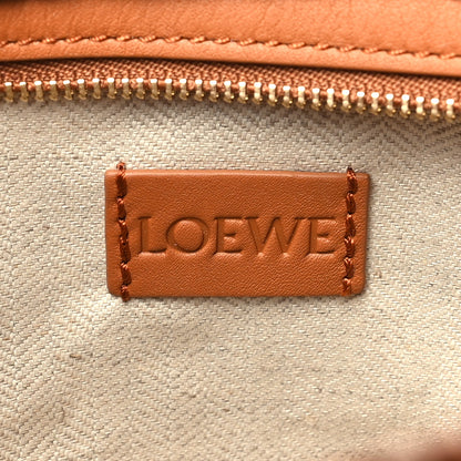 Loewe Raffia Calfskin Slit Pochette Bag Honey Gold 6 of 10