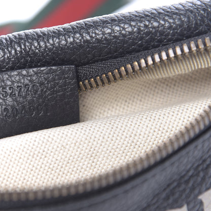 Gucci Grained Calfskin Small Logo Belt Bag Black 7 of 11
