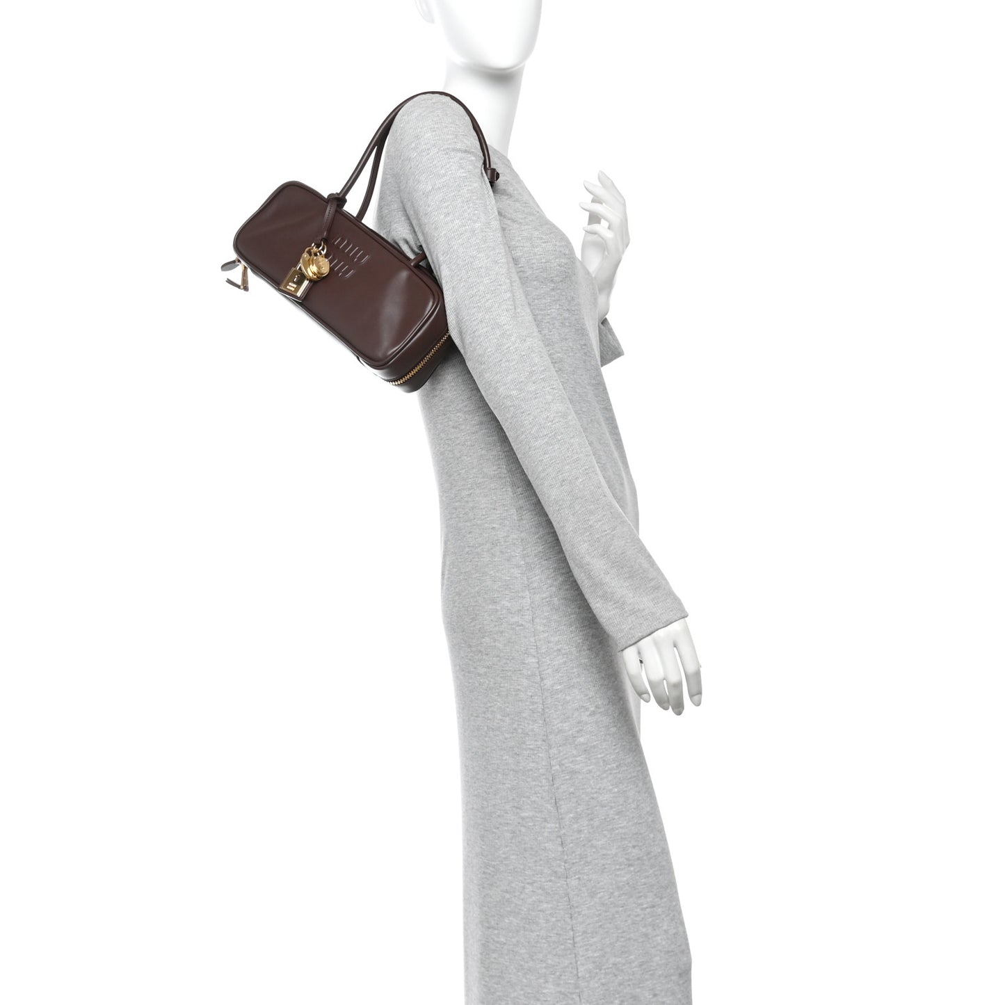 Nappa Small Beau Top Handle Bag Briarwood