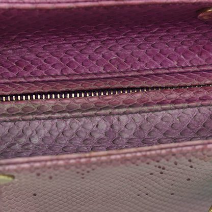 Christian Dior Snakeskin Medium Lady Dior Purple 13 of 15
