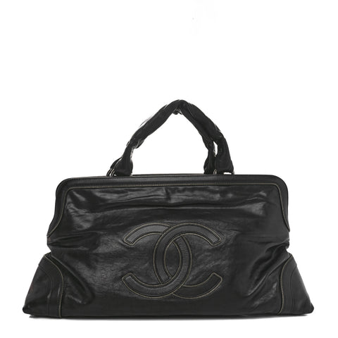 Lambskin East West Soho Shopper Black