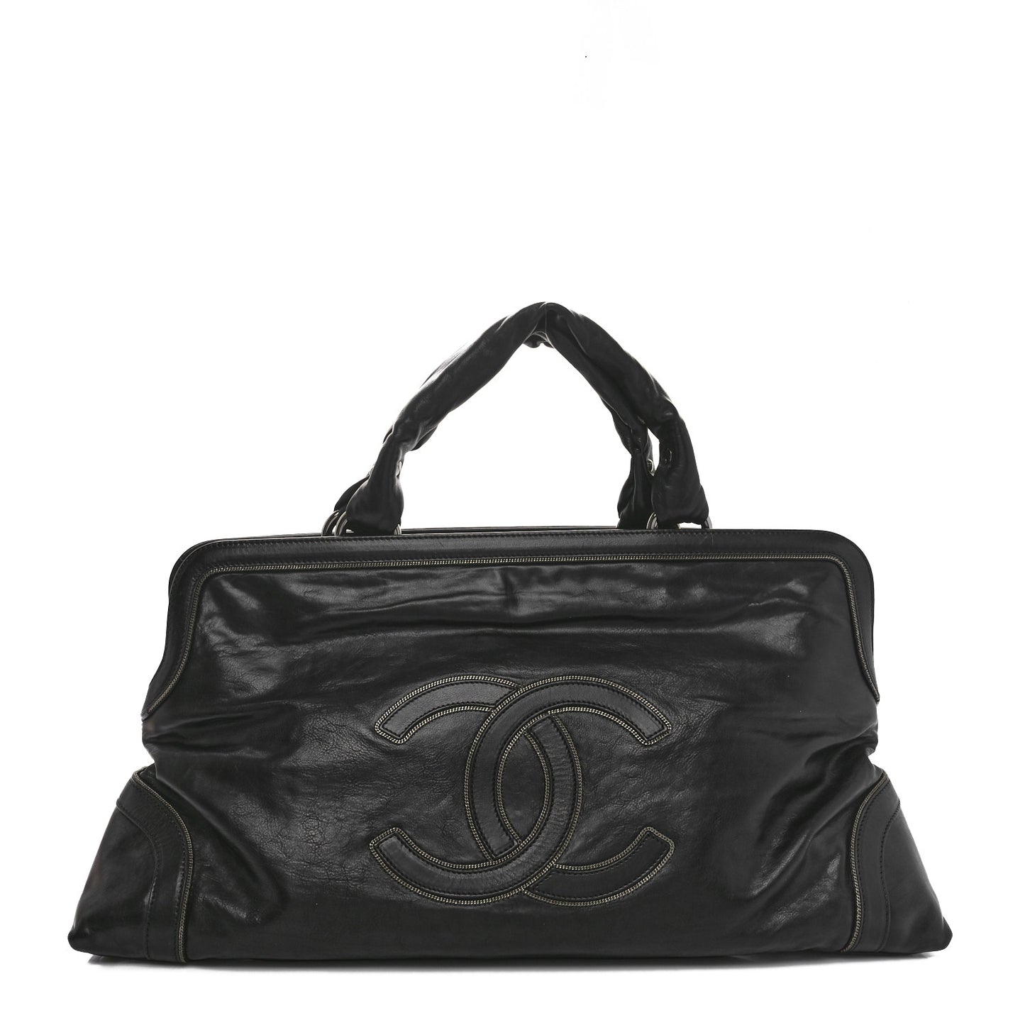 Lambskin East West Soho Shopper Black