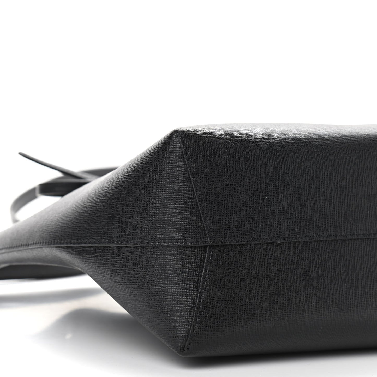 Saffiano Mini Bucket Bag Black Flamma