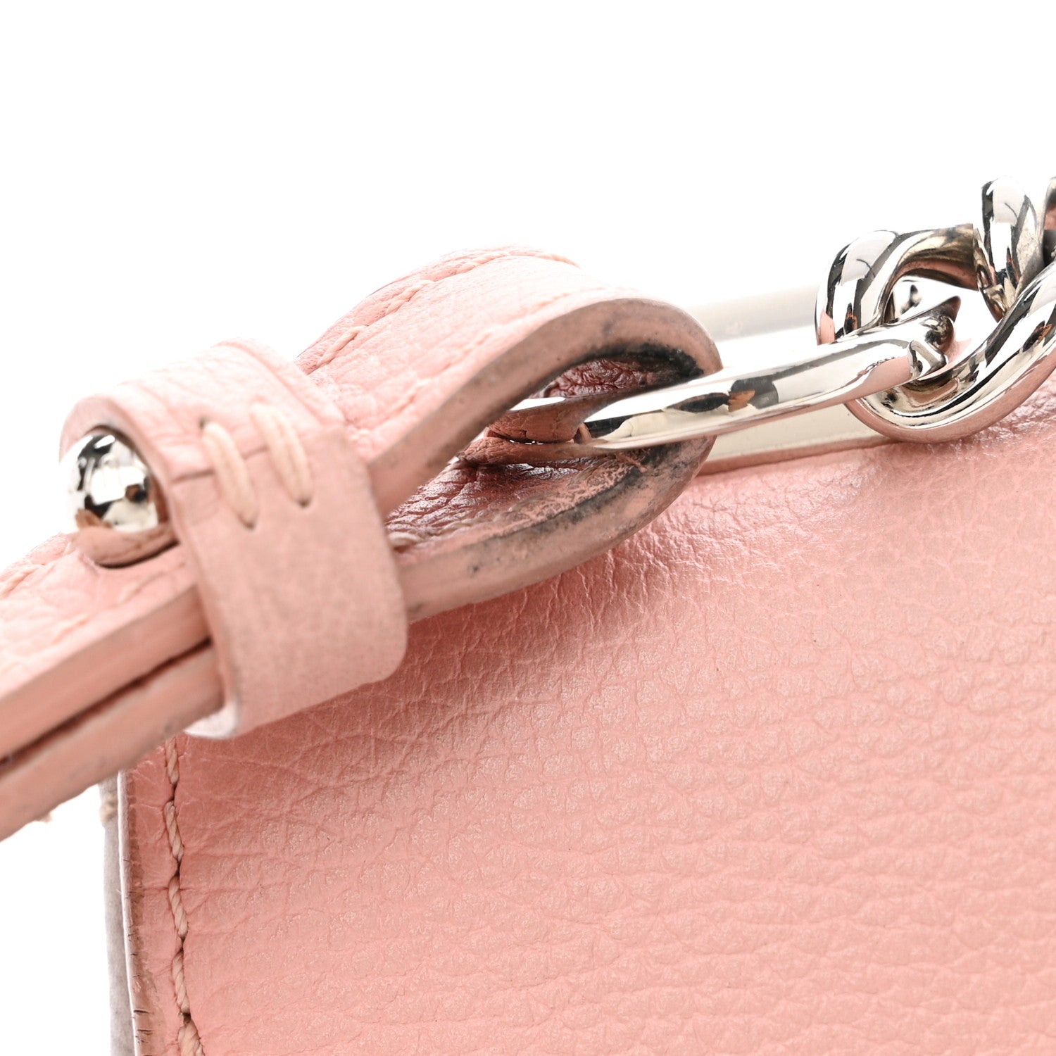 Louis Vuitton Soft Calfskin Lockme II Chain Bag BB Rose Poudre 12 of 14